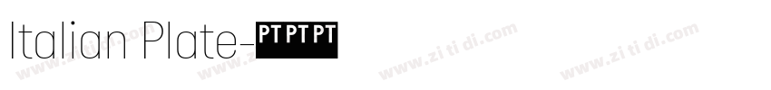 Italian Plate字体转换